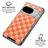 Orange Checkered Google Pixel 10 Clear Case